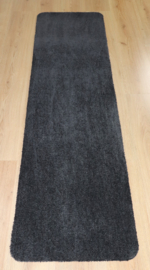 Badkamermat / loper Soft zwart antraciet 50cm x 180cm antislip