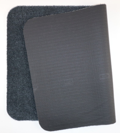 Wastafelmat - Badkamermat Soft donker grijs 70cm x 130cm antislip (maatwerk)