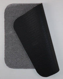 Badkamermat - WCmat - Hangend - toiletmat - Soft - grijs - 50x60cm - antislip