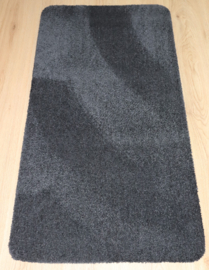 Wastafelmat - Badkamermat Soft zwart antraciet 60cm x 120cm antislip