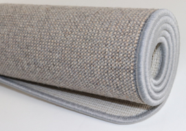 Wollen - Vloerkleed - Loper - Diva - grijs - bruin - 60x150cm