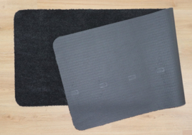 Badkamermat / loper Soft zwart antraciet 80cm x 140cm antislip