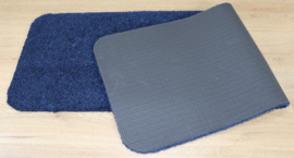 Wastafelmat Soft marine blauw 40x120cm