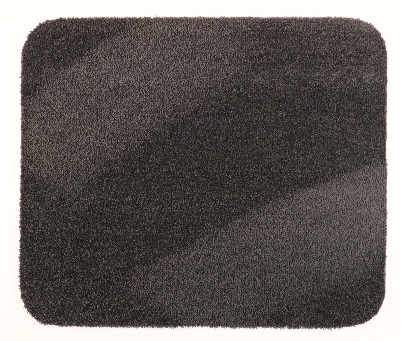 Badkamermat - WC mat - Hangend toiletmat - Soft - zwart antraciet - 50x60cm - antislip