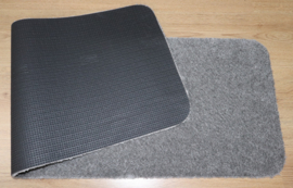 Wastafelmat Soft grijs 40x120cm