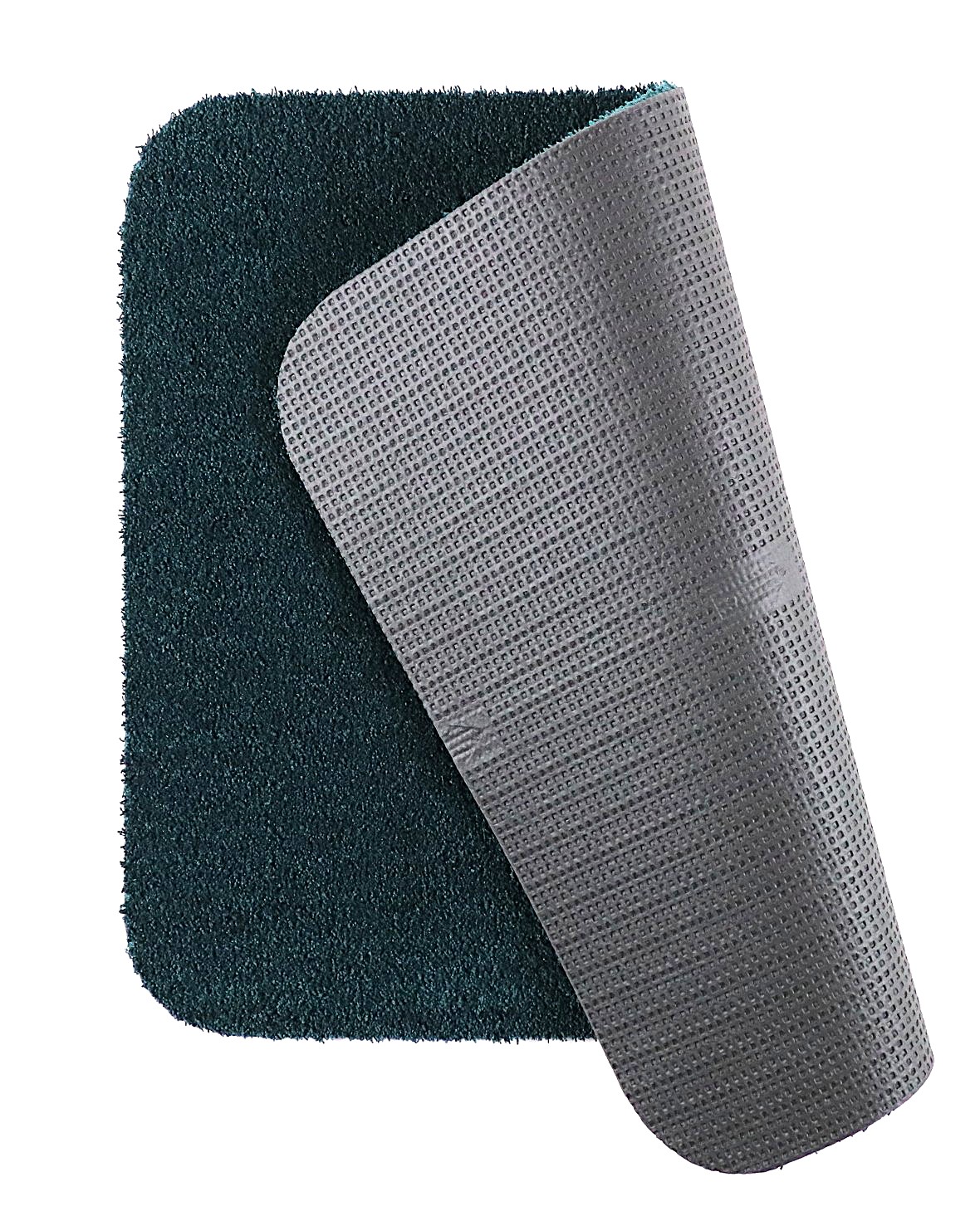 Badkamermat - WC mat - Hangend toiletmat - Soft - donker groen - 50x60cm - antislip