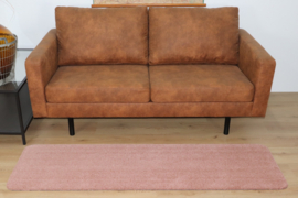 Badkamermat / loper Soft zalm oud roze 50cm x 180cm antislip