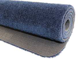 Wastafelmat - Badkamermat Soft marine blauw 60cm x 140cm antislip