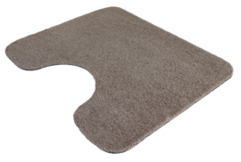 WC mat Soft beige taupe 50x60 antislip met uitsparing 21cm