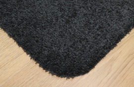 Badkamermat / loper Soft zwart antraciet 80cm x 140cm antislip