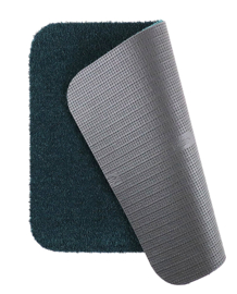 Badkamermat - WCmat - Hangend - toiletmat - Soft - donker groen - 50x60cm - antislip