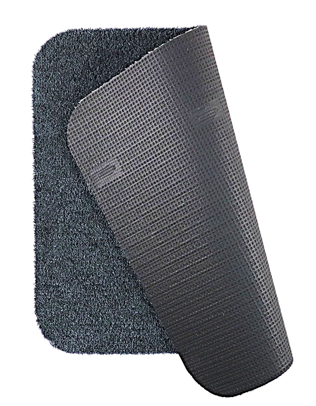 Badkamermat - WC mat - Hangend toiletmat - Soft - donker grijs - 50x60cm - antislip