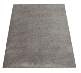 Bedmat Soft beige taupe 80x100cm antislip met rechte hoek