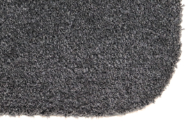 Badmat Soft zwart antraciet 60cm x 100cm antislip