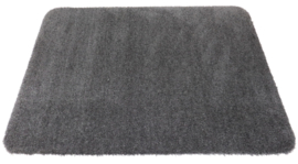 Badmat Soft zwart antraciet 60cm x 80cm antislip