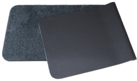 Badkamermat / loper Soft donker grijs 60cm x 180cm antislip