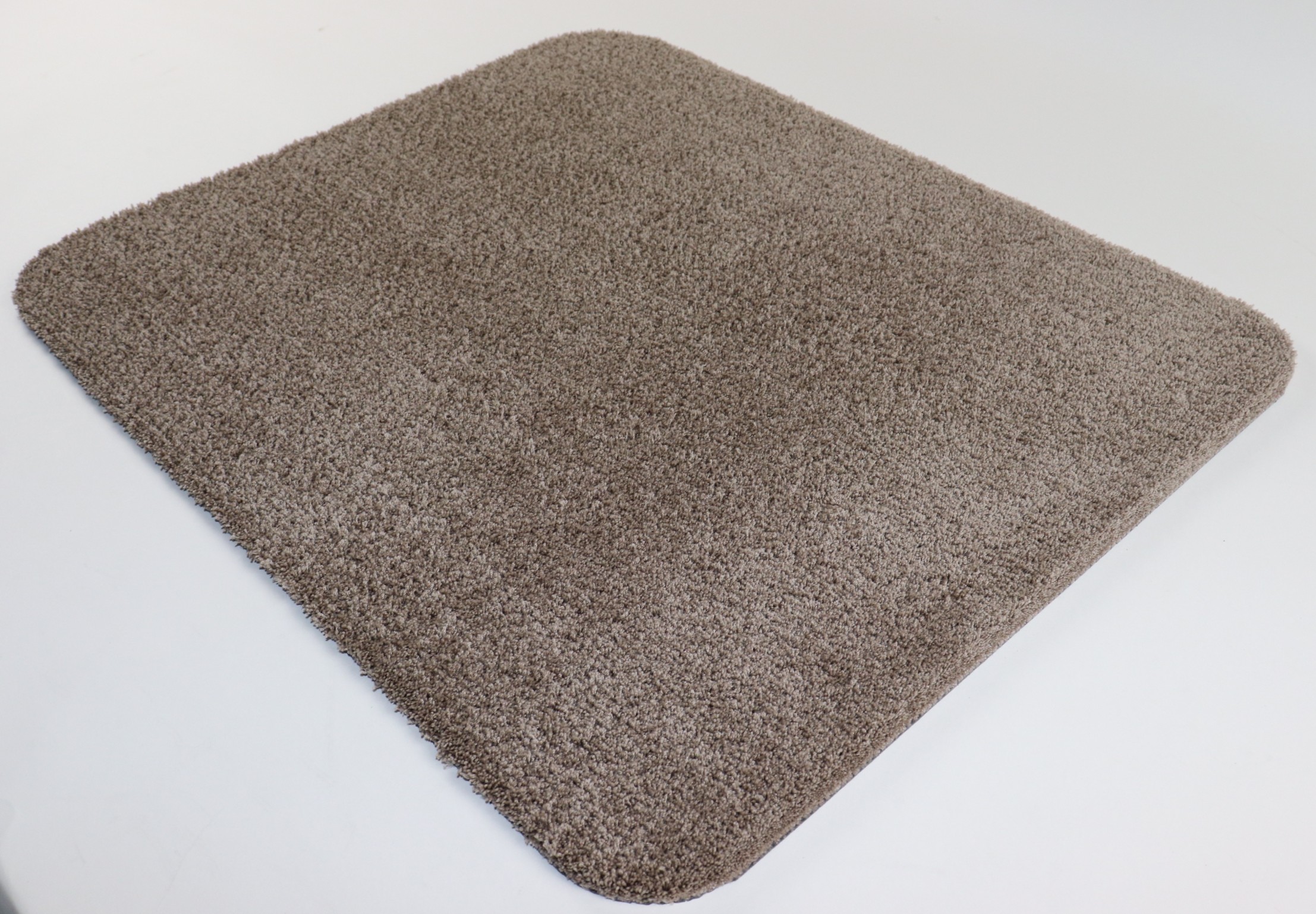 Badkamermat - WC mat - Hangend toiletmat - Soft - beige taupe - 50x60cm - antislip