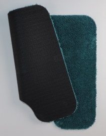 WC mat Soft blauw groen 50x60 antislip met uitsparing 21cm