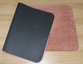Wastafel mat - Badkamermat Soft zalm oud roze 60cm x 120cm antislip