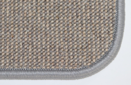 Wollen - Vloerkleed - Loper - Diva - grijs - bruin - 60x150cm