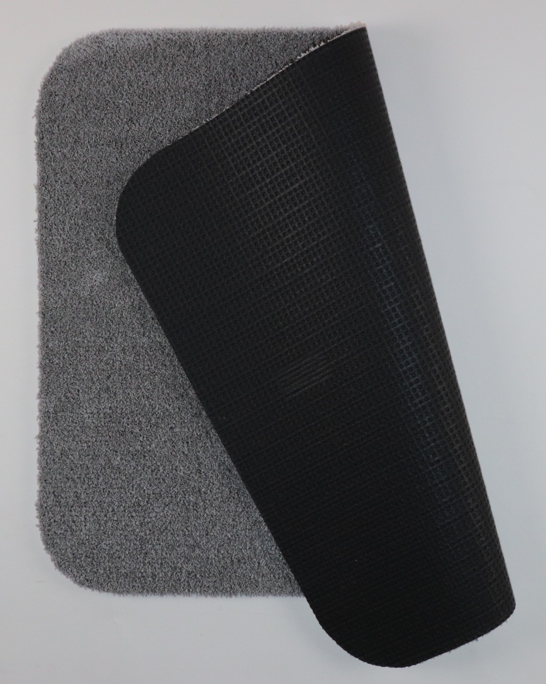 Badkamermat - WC mat - Hangend toiletmat - Soft - grijs - 50x60cm - antislip