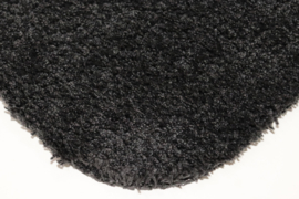 Badkamermat - wastafelmat - loper - Soft - zwart - antraciet - 60x220 - antislip