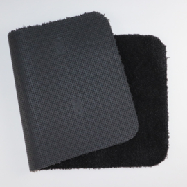 Wastafelmat - Badkamermat Soft zwart antraciet 40cm x 80cm antislip