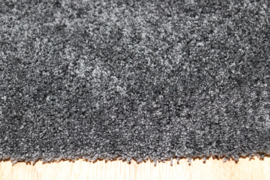 2x Badmat Soft zwart antraciet 30cm x 100cm antislip