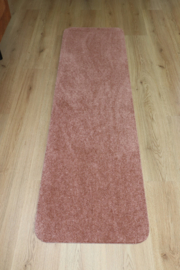 Badkamermat / loper Soft zalm oud roze 50cm x 180cm antislip