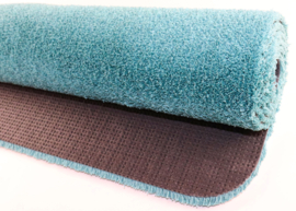 Badkamermat / loper Soft blauw groen 60cm x 150cm antislip