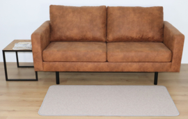 Wollen - Vloerkleed - Loper - Diva - grijs - bruin - 60x150cm