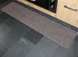 Keukenmat - loper - Heavy Duty - bruin - beige - taupe - 40x180cm - antislip