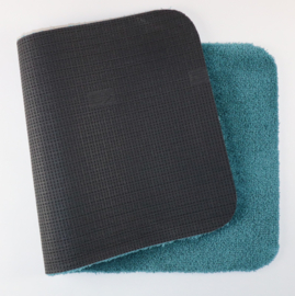 Wastafelmat - Badkamermat Soft blauw groen 40cm x 80cm  antislip