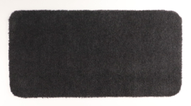 Wastafelmat - Badkamermat Soft zwart antraciet 40cm x 80cm antislip
