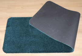 Badkamermat / loper Soft donker groen 50cm x 150cm antislip