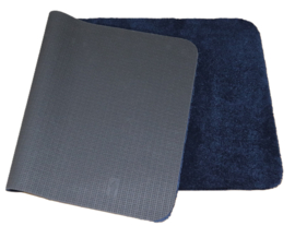 Wastafelmat - Badkamermat Soft marine blauw 60cm x 140cm antislip