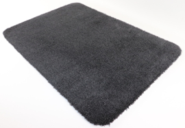 Badkamermat - WC mat Soft zwart antraciet 50cm x 70cm antislip