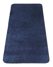 Wastafelmat - Badkamermat Soft marine blauw 60cm x 140cm antislip