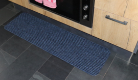 Keukenmat - loper - Heavy Duty - blauw - 40x140cm - antislip