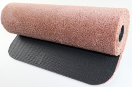 Badkamermat / loper Soft zalm oud roze 50cm x 180cm antislip