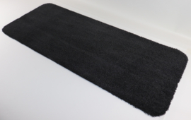 Wastafelmat - Badkamermat Soft zwart antraciet 40cm x 100cm antislip
