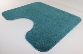 WC mat Soft blauw groen 50x60 antislip met uitsparing 21cm