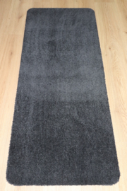 Badkamermat / loper Soft zwart antraciet 60cm x 150cm antislip