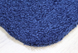 Wastafelmat - Badkamermat Soft marine blauw 60cm x 140cm antislip