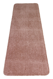 Badkamermat - wastafelmat - loper - Soft - zalm - oud roze - 60x205 - antislip