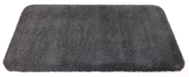Wastafelmat - Badkamermat Soft zwart antraciet 40cm x 80cm antislip