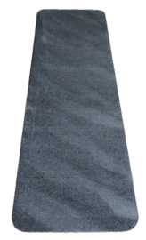 Badkamermat / loper Soft donker grijs 60cm x 180cm antislip