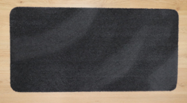 Wastafelmat - Badkamermat Soft zwart antraciet 60cm x 120cm antislip