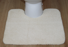 WC mat Soft wit 50x60 antislip met uitsparing 21cm