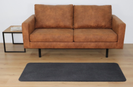 Badkamermat / loper Soft zwart antraciet 80cm x 140cm antislip